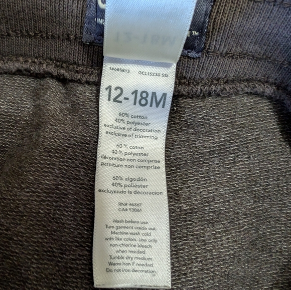 OshKosh B'gosh Lightening Bolt Joggers Size 12-18 Month - Picture 5 of 6